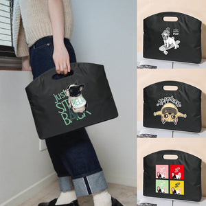 Dog Print Briefcase Handbag Laptop Sleeve Organizer