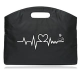 MacBook Air 13 Briefcase Laptop Bag, Food Print Tote Document Bag