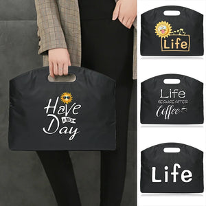 MacBook Air 13 Briefcase Laptop Bag, Food Print Tote Document Bag