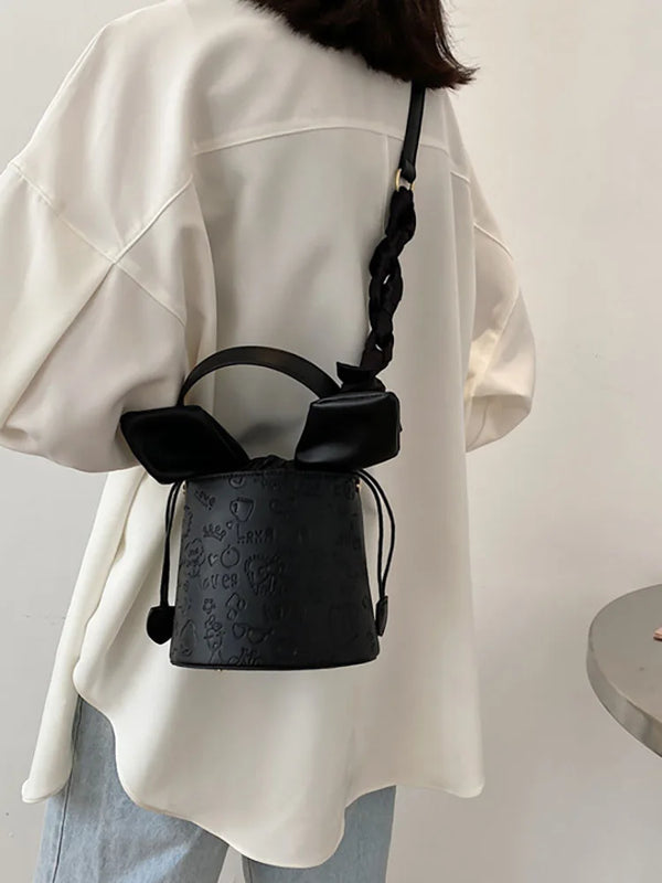 Bucket Bag Women's Tote PU Leather Crossbody Shoulder Bags for Women