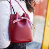 Bucket Shoulder Bag Women Crossbody Bag Drawstring Handbag