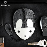 Bunny Key Wallet Leather Smart Key Holder Soft Bag Housekeeper Key Chain