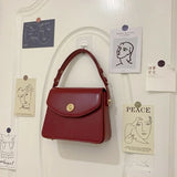 Burgundy Women Shoulder Bags Square Crossbody Bag Female Handbags