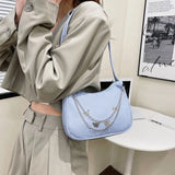 Women's Small Tote Bag with Butterfly Chain Detail