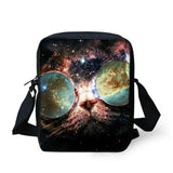 Butterfly Punk Skull Messenger Bag Mini Satchel Boys Girls Shoulder Bag
