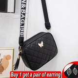 Butterfly Shoulder Bag Small Square Crossbody Bag