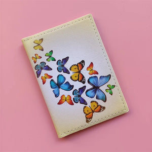 Butterfly Women Passport Cover Travel Holder