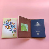 Butterfly Women Passport Cover Travel Passport Ticket Holder