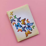 Butterfly Women Passport Cover Travel Passport Ticket Holder