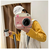 Camera Shape Shoulder Bag Handbag Messenger Cross Body Bag for Women Girls