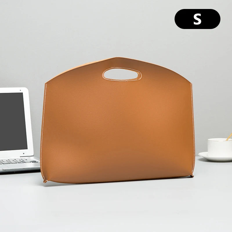 Candy Briefcase PU Leather Handbag Waterproof Laptop Bags