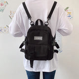 Canvas Mini Backpack Women Anti-theft School Bag Shoulder Bag Girls
