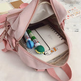 Canvas Mini Backpack Women Anti-theft School Bag Shoulder Bag Girls