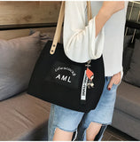 Canvas Bag Large Capacity Shopping Bags for Women Handbag Shoulder Bag