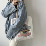Canvas Shoulder Bag Women Ulzzang Harajuku Shopper Tote High Capacity