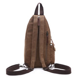 Canvas Chest Bag Vintage Men Backpack Small Shoulder Bags