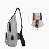 Canvas Chest Pack Crossbody Messenger Bag Fanny Pack Waist Chest B