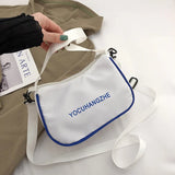 Canvas Crossbody Bags Small Shoulder Tote Bag Girl Student Handbags Purse