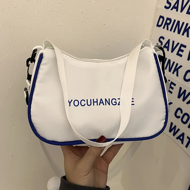 Canvas Crossbody Bags Small Shoulder Tote Bag Girl Student Handbags Purse