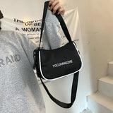 Canvas Crossbody Bags Small Shoulder Tote Bag Girl Student Handbags Purse