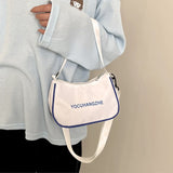Canvas Crossbody Bags Small Shoulder Tote Bag Girl Student Handbags Purse