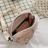 Canvas Crossbody Bag Small Shoulder Messenger Handbag Purse Flap