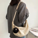 Canvas Crossbody Bags for Women Large Capacity Casual Shoulder Bag