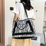 Canvas Large Capacity Women's Shoulder Bag Shopping Tote Crossbody