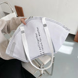 Creative Face Masks Women's Bag Canvas Large Shopping Tote Bag