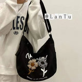 Canvas Messenger Bag Japanese Retro Versatile Students School Bags Women Handbag