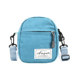 Canvas Patchwork Crossbody Shoulder Bag Women Mini Wallet Phone Bags