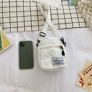 Canvas Patchwork Crossbody Shoulder Bag Women Mini Wallet Phone Bags