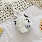 Canvas Patchwork Crossbody Shoulder Bag Mini Wallet Phone Bags