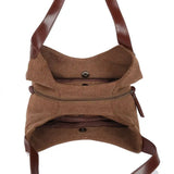 Canvas Shoulder Bag Women Multifunction Handbags Purse Large Capacity