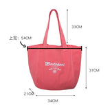 Shoulder Bag Women's Embroidered Handbag Totes Large Capacity Shopping Bag