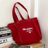 Shoulder Bag Women's Embroidered Handbag Totes Large Capacity Shopping Bag