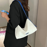 Canvas Shoulder Bag Women All-match Underarm