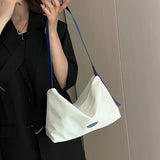 Canvas Shoulder Bag Women All-match Underarm