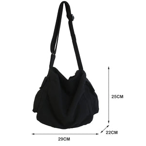 Canvas Shoulder Crossbody Bags Large Capacity Handbags for Ladies