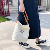 Large Capacity Canvas Tote Bag Shoulder Handbag Shopping Messenger Wallet