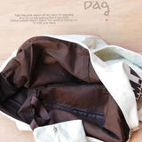 Large Capacity Canvas Tote Bag for Women Letter Handle Shoulder Bag