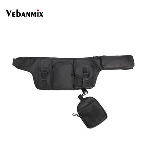 Canvas Waist Bag Belt Unisex Streetwear Functional Kanye Tactical Bag