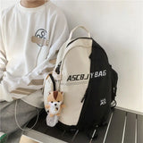 Canvas Women Backpack School Bags Large Capacity Waterproof Rucksac