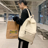 Canvas Women Backpack Large Shoulder School Bag for Girls