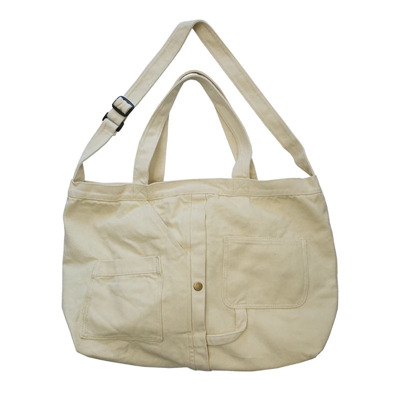 Canvas Women Bag Large Capacity Female Tote Bag Casual Shoulder Messenger Bags