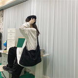 Canvas Women Bag Large Capacity Female Tote Bag Casual Shoulder Messenger Bags