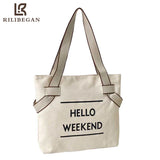 Canvas Women Shoulder Bag Large Capacity Tote Bag Solid Crossbody Bag