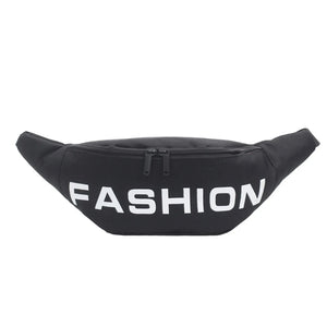 Canvas Women Waist Pack Casual Adjustable Belt Zipper Chest Bags