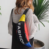 Canvas Women Waist Pack Casual Adjustable Belt Zipper Chest Bags