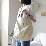 Canvas Women's Shoulder Bag Handbag Small Fresh Messenger Bag Casual Cloth Bag